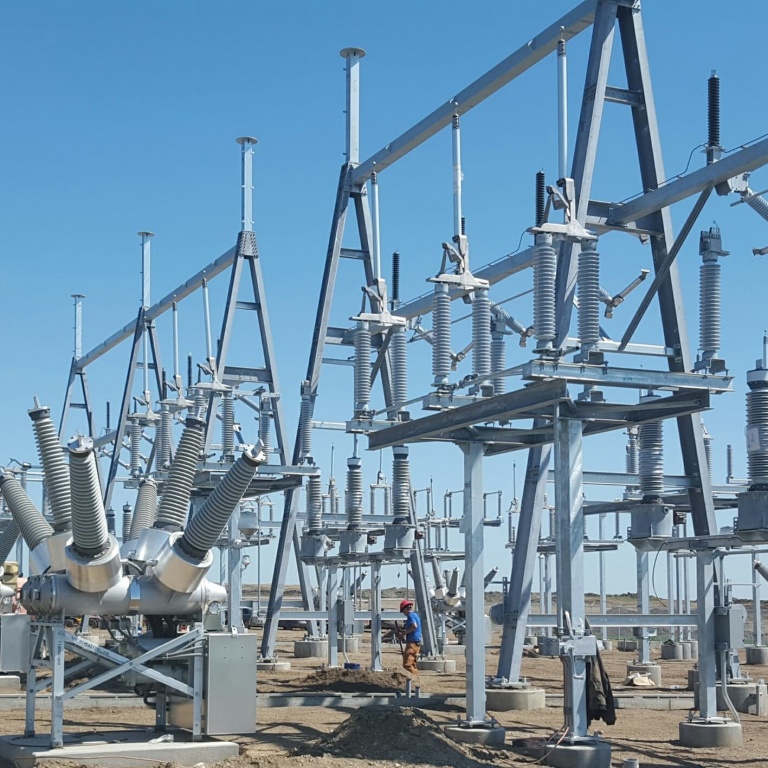man working on sub station
